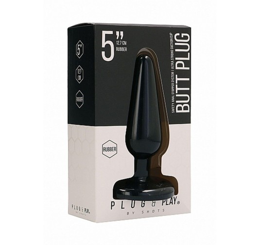 Butt Plug - Basic - 5 Inch - Black